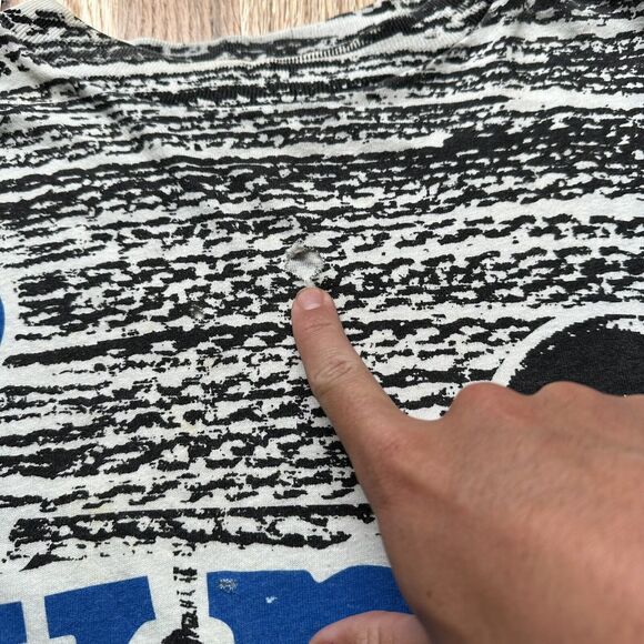 Men's Vintage 90's Magic Johnson T's Montreal Expos All Over Print T Shirt Tee M - Picture 3 of 6